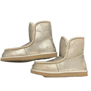 Crown Vintage Sylvesa Metallic Gold Boot - Size 10